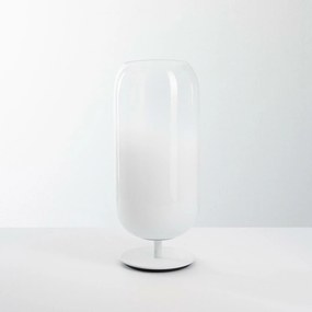 Artemide Gople asztali lámpa, fehér, üveg test, E27, 485 mm