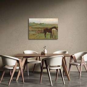 Kép - Edgar Degas, Horses in a Meadow, reprodukciók (70x50 cm)
