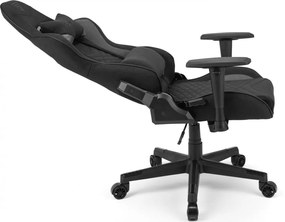 Gamer szék SENSE7 Spellcaster szövet fotel, fekete és szürke.