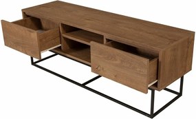 Rodez Walnut and Black I TV-asztal, M