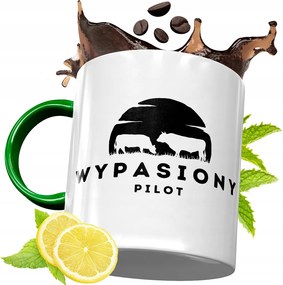 Zöld Bögre Pilótának Születésnapi Ajándék fényképes nyomtatással