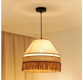 Brilagi WINNETOU AVIGNION lógcsillár 1xE27/15W/230V, 35 cm, barna/krém