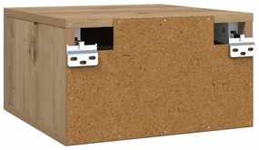 vidaXL Éjjeliszekrény fiókkal Művészi tölgy 35 x 35 x 20 cm Faanyag