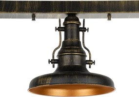 BRILAGI - Mennyezeti lámpa PYRONIC 3xE27/40W/230V bronz/patina