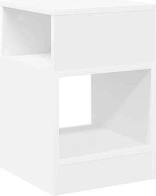 vidaXL Végasztal Fehér 30,5 x 30 x 45 cm Faanyag