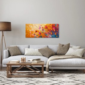 Kép - Színes virágok festése (120x50 cm)