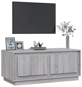 szürke sonoma színű szerelt fa dohányzóasztal 102x50x44 cm