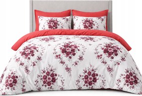 Flanela meleg ágyneműhuzat 200x220 párnahuzat Lengyel 3 részes, virágok, rózsák