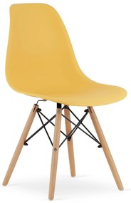 PreHouse OSAKA mustár szék / természetes lábak