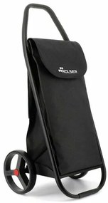 Rolser Com Tweed 8 Black Tube kerekesbevásárlótáska, fekete