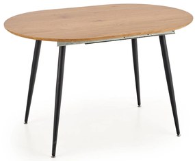 ZENITH kihúzható étkezőasztal tölgy dekorral 120(160)x80