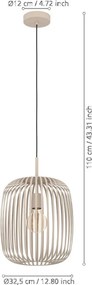 EGLO 900496 ROMAZZINA Egyágú Függesztett Lámpa Fém E27 IP20
