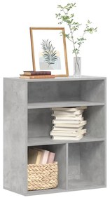 könyvszekrény betonszürke 60x30x71,5 cm szerelt fa
