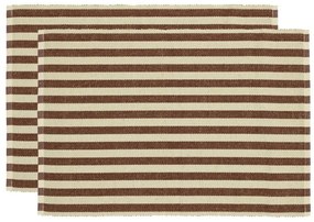 Jutakeverék tányéralátét szett 2 db-os 33x48 cm Statement Stripe – Södahl