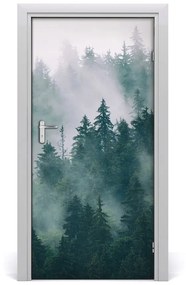Ajtóposzter öntapadós Köd az erdőben 75x205 cm