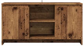 antik fa színű szerelt fa TV-szekrény 102 x 37,5 x 52,5 cm