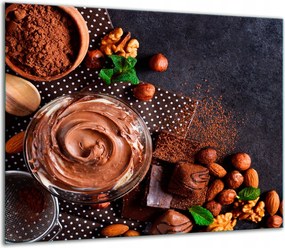 7in1 Üveg Tűzhelyvédő Főzőlap 60x52 Csokoládé