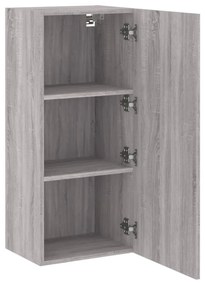 szürke sonoma színű szerelt fa TV-szekrény 40,5 x 30 x 90 cm