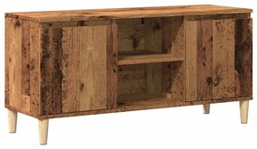 antik fa színű szerelt fa TV-szekrény 102 x 35 x 50 cm