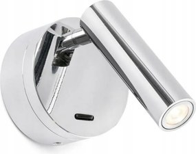 Faro Boc fali lámpa olvasóhoz, Led, króm, 2x3W, mozgatható fejjel