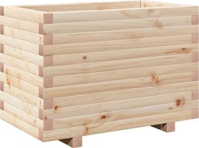 vidaXL tömör fenyőfa kerti virágtartó 70 x 40 x 49,5 cm