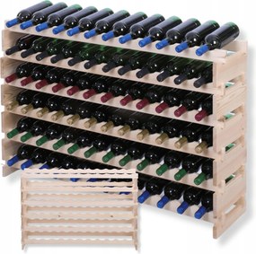 72 palackos állvány 6x12-es moduláris bortartó állvány építőkockák nyomógombos