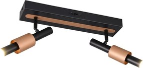 Fekete-bronzszínű LED spotlámpa 20,5x42 cm Ikaris – Trio Select