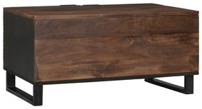 Dohányzóasztal - 80 x 50 x 40 cm, tömör fából és faforgácsból készült.