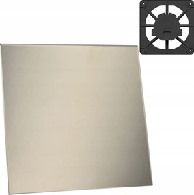 Szellőzőrács Grafit 15x15 Üveg Panel Szatén Arany Dekoratív