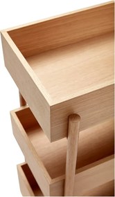 Natúr színű tölgyfa konzolasztal 34x43 cm Stack – Hübsch