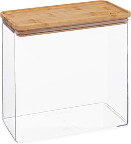 Liszttartó cukor só 3l +bambusz fedél