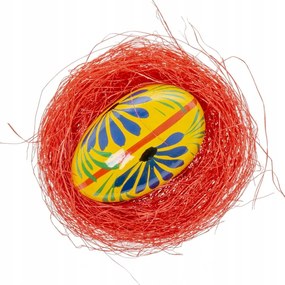 Húsvéti tojások Fa Kézzel Festett Nagy Sárga Fészek