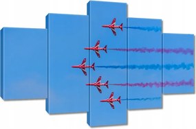 Vászonkép 120x80 Repülőgépek bemutató