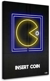 Gario Vászonkép Neon pac man - Rubiant Méret: 40 x 60 cm