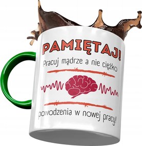 Zöld Bögre Búcsú a Munkától Ajándék Nyomtatott Fotóval