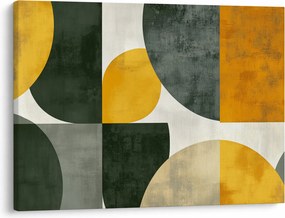 Kép - Olívazöld absztrakció (70x50 cm)