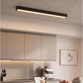 LED Felületre szerelt/zsinóros függeszték LED/44W/230V 3000K 120 cm fekete