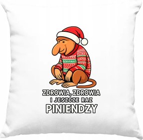 Karácsonyi kívánság párna, fehér