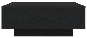 Dohányzóasztal LED világítással fekete tölgy 80x80x31 cm