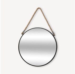 Atmosphera - Fali tükör EDEN átm. 38 cm fekete