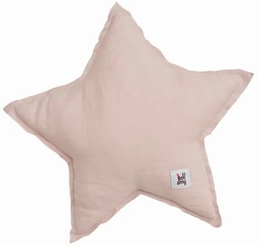 STAR DUSTY PINK vászon díszpárna