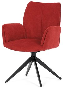 Scaun pivotant Red Fabric cu tapițerie, mecanism pivotant 180°. HC-933