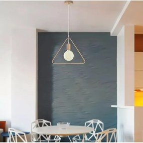 Csillár zsinóron 1xE27/60W/230V háromszög