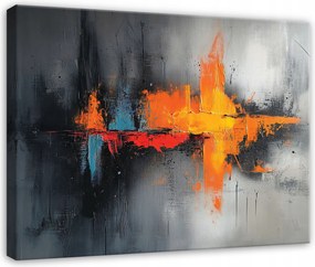 Vászonkép Absztrakt Szürke Fekete Hálószoba Nappali Konyha Vászonkép 120x80