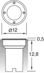 Novolux BORA 037A-L02D1A-30 Kerti lámpa 1x3W/LED 330LM IP67