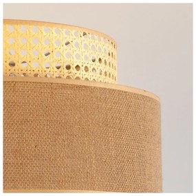 Csillár zsinóron BOHO 1xE27/60W/230V átm. 40 cm rattan