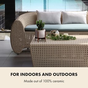 Fox & Fern Thorn, virágcserép, állvánnyal, 50-es évek stílusa, 2 méret