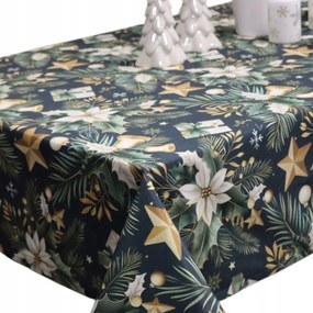 Abrosz Karácsonyi szenteste – Foltálló, Sötétkék , Arany csillagok 240x140