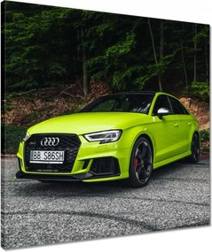 Vászonkép 50x50 Limezöld Audi Auto
