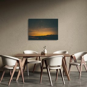Egy csillagos ég képe (üvegen) (70x50 cm)